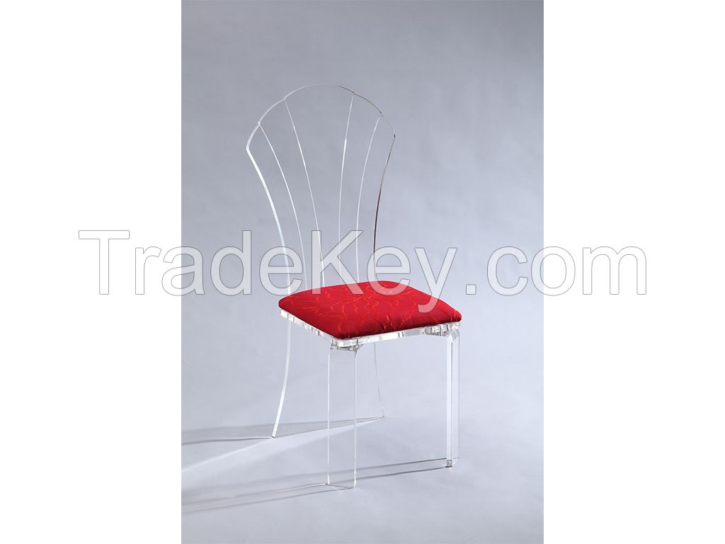 acrylic dining chair side chair