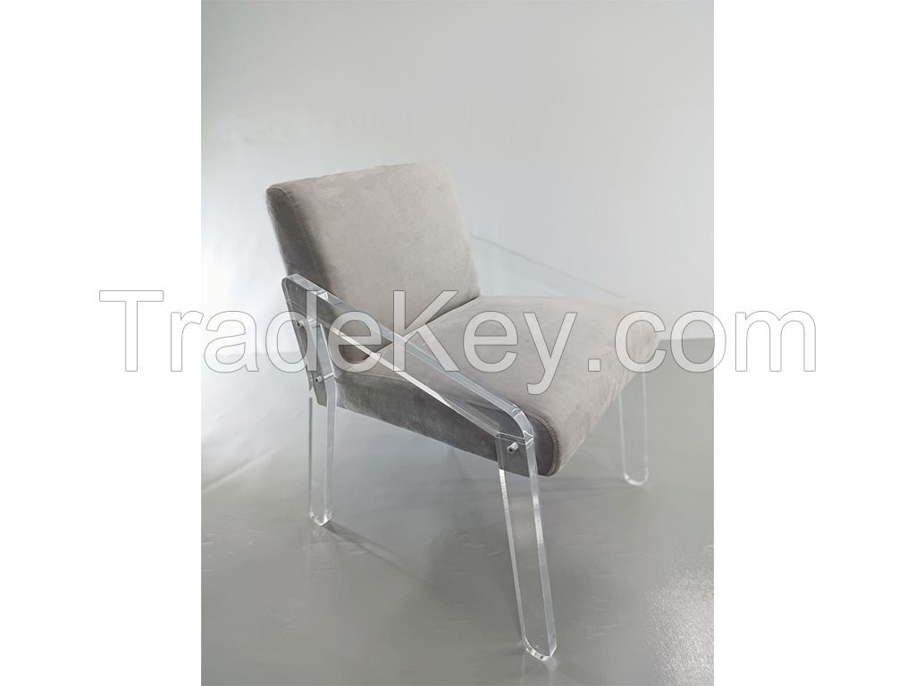 acrylic dining chair side chair