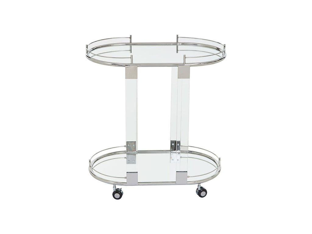 acrylic bar cart serving cart serving trolley