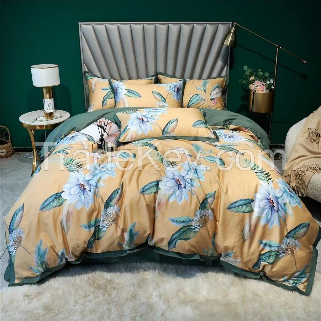 satten cotton quilt cover set,duvet cover set,bedding set,bedlinen