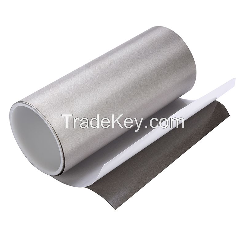 2022 New Material Polymer Fiber Silver Gray Roll EMI Shielding 0.05mm Conductive Cloth Tape