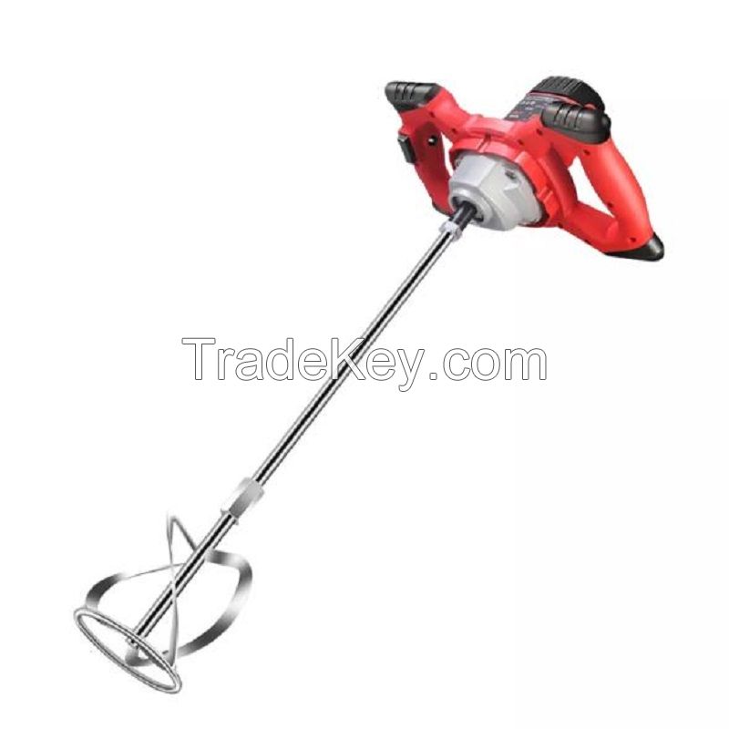 Electric Mortar Mixer Handheld Stirring Tool Paint Cement Grout Blender