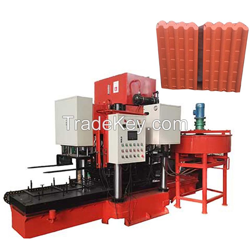 Automatic big cement roof tile production line