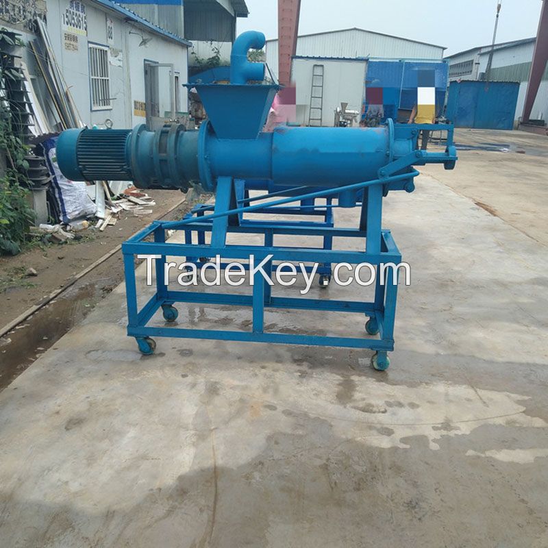 Pig manure extruder dewatering machine biogas slurry tank dry and wet material separator