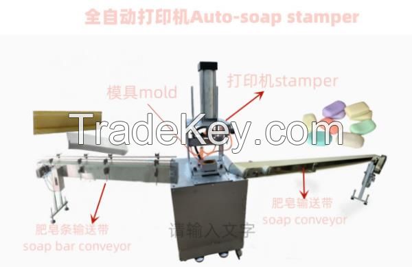 Large Scale bath Soap Making Machine Laundry Soap Blending Equipment Toilet Soap Printer Machine