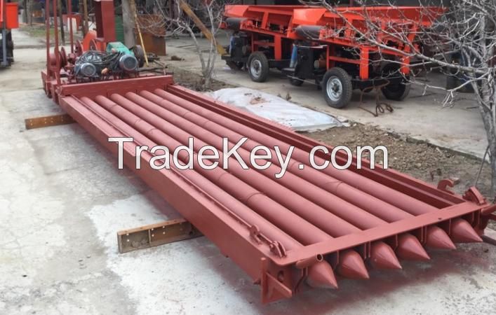 concrete slab mold precast hollow core floor slab make machine precast slab pushing machine 