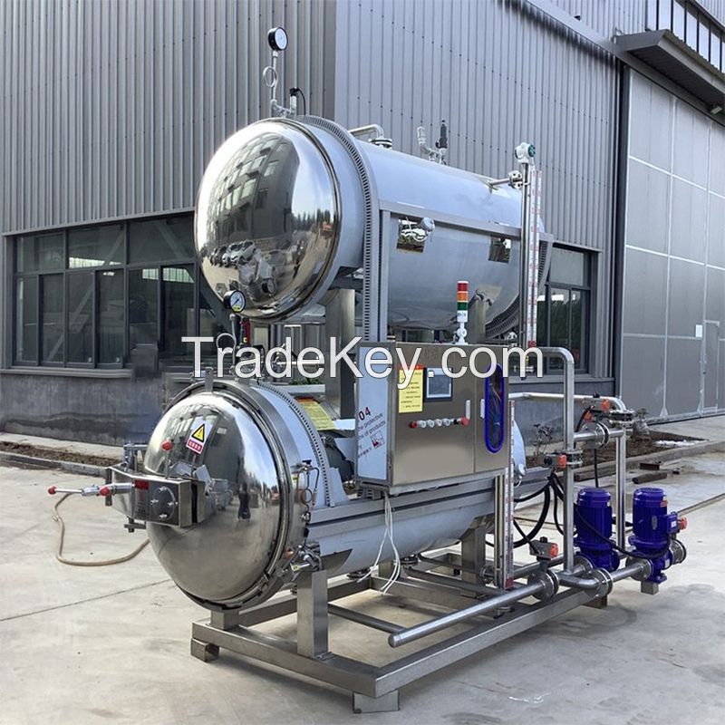 Computer automatic rotary sterilization kettle Porridge sterilization kettle