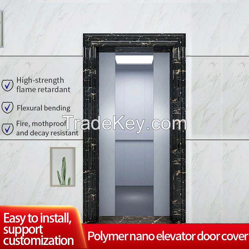 Elevator door cover decorative line imitation stone marble elevator door frame side (support custom) $32 per meter