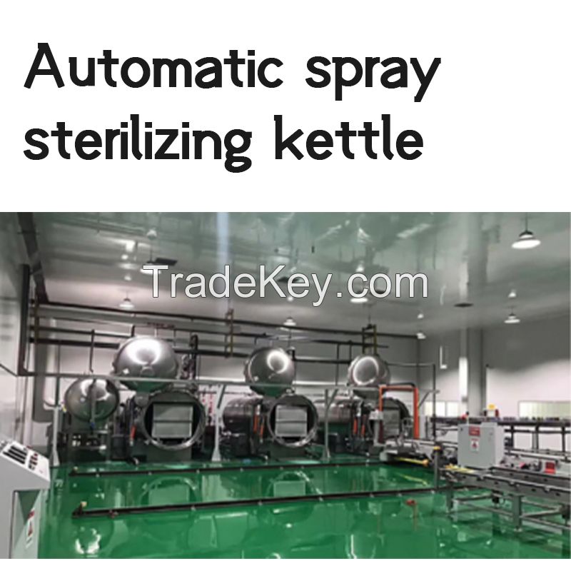 Automatic spray sterilizing kettle Food machinery processing