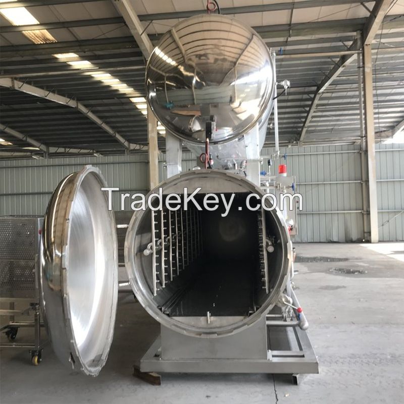 Automatic spray sterilizing kettle Food machinery processing
