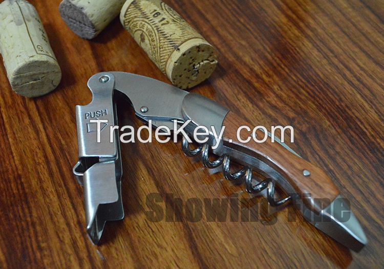 Corkscrew Opener Wooden Bottle Opener