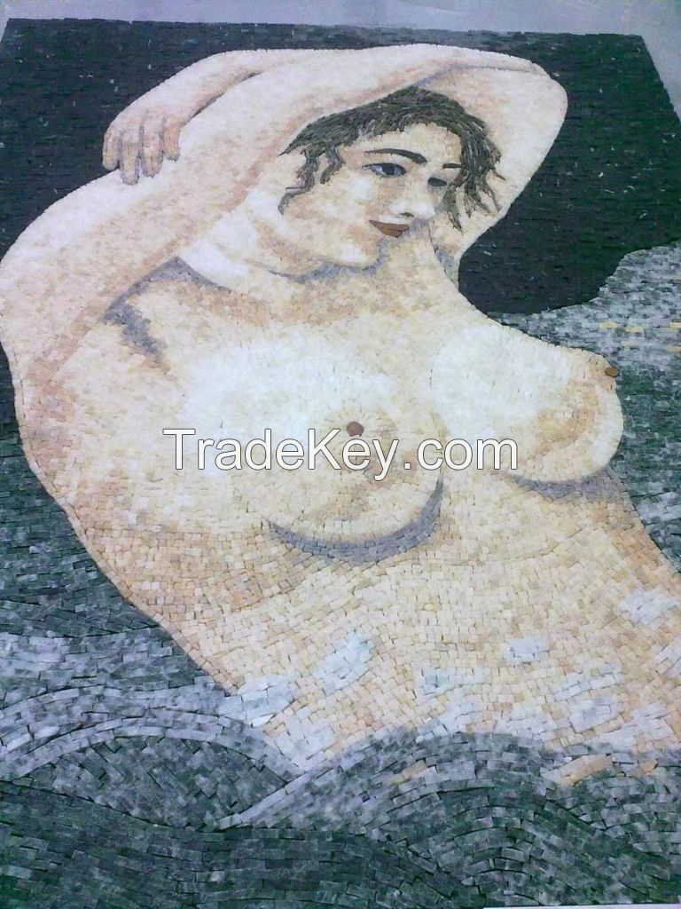 Sell natural stone mosaic art puzzle