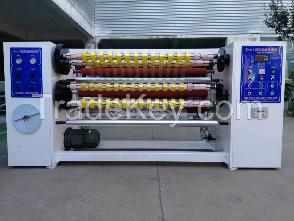 1300mm BOPP tape jumbo roll slitting machine automatic adhesive tape making machine