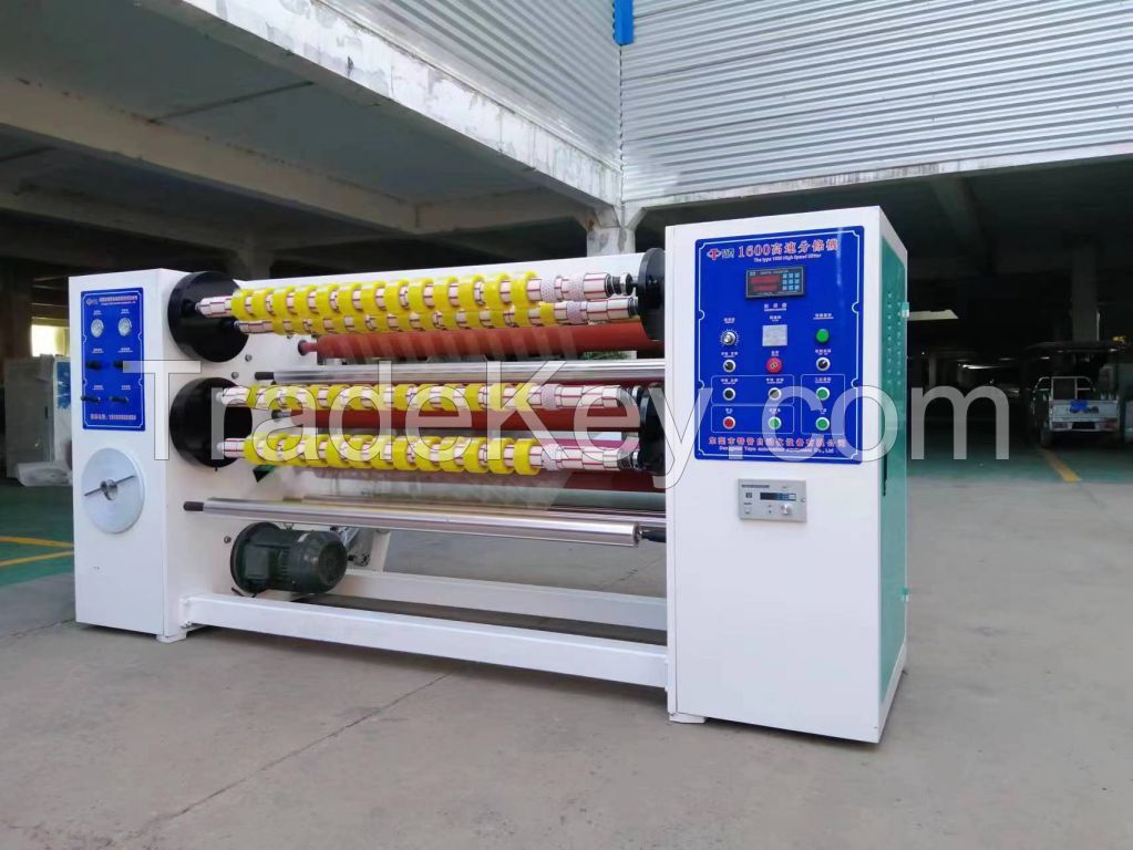 Adhesive BOPP packing stationery jumbo roll tape slitting machine bopp roll cutting machine tape slitter machine