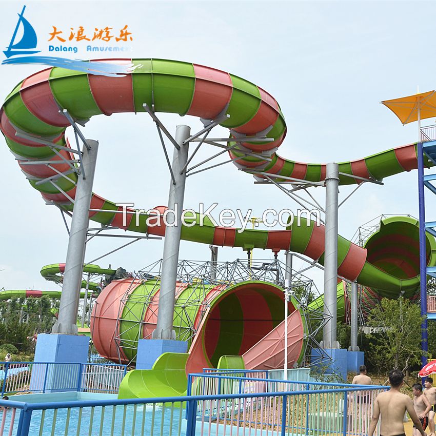 Dalang Factory Mini Fiberglass Children Water Aqua Park Slide