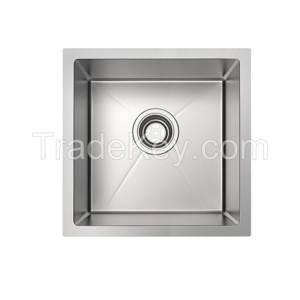 304 Stainless Steel Handmade Single Bowl Undermount Kitchen Sinks