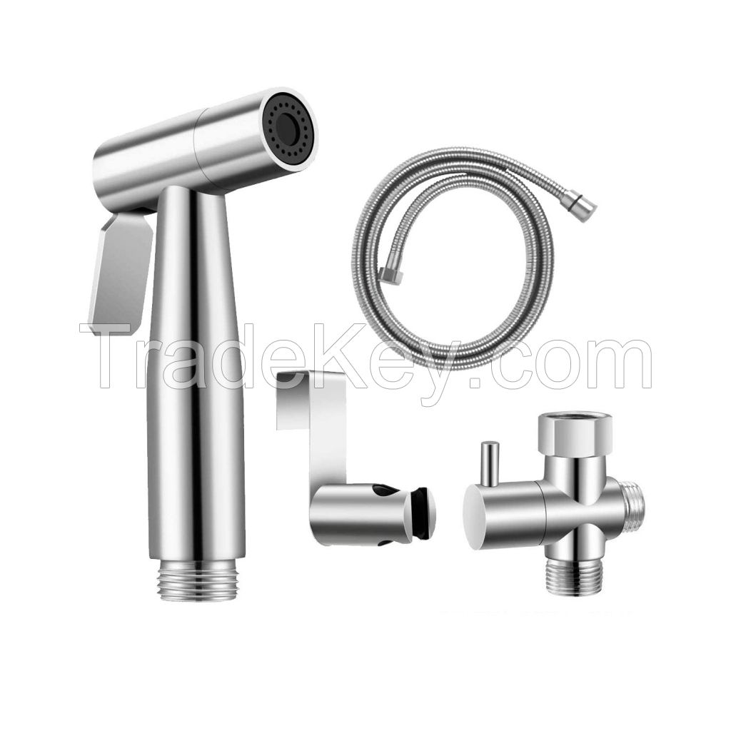 304 Stainless steel Handheld toilet bidet spray shower set kit