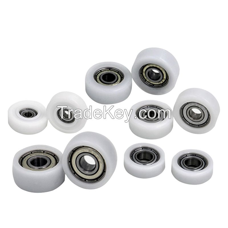 Plastic Coated Bearing Small Plastic Pulley Wheel Nylon Coated