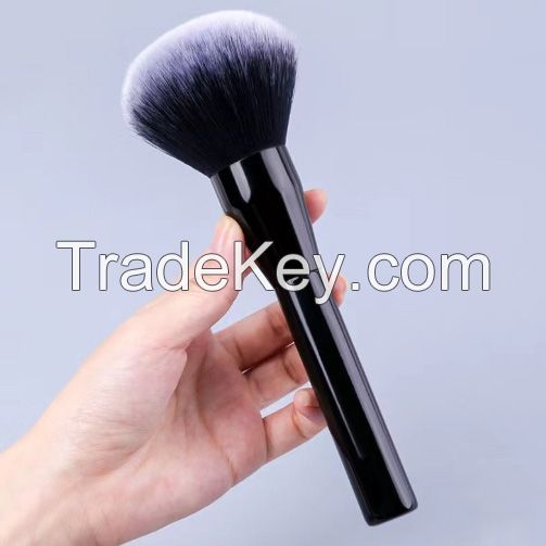 Two-Color Fiber Bristles Powder Brush OEM     Personalized Makeup Brushes     
