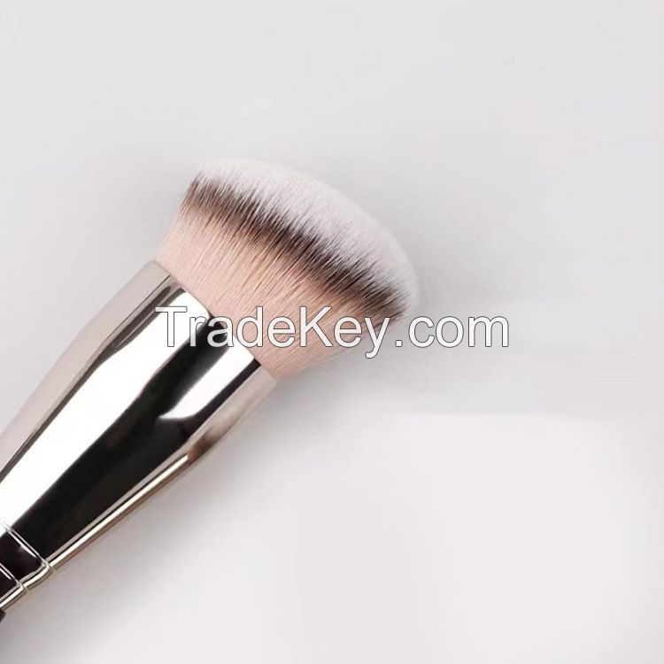 Vegan Hair Angled Foundation Brush OEM      Customized Foundation Brush    