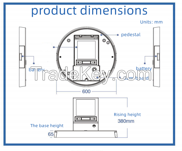 Hot sell simple model and cheap price inteligent parking lock automati