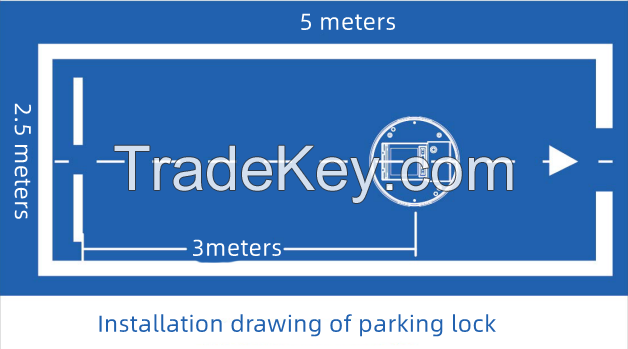 Hot sell simple model and cheap price inteligent parking lock automati