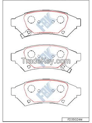 FBK Brake Pad FD35024  for OE 18048690 - BUICK GL8 LACROSSE