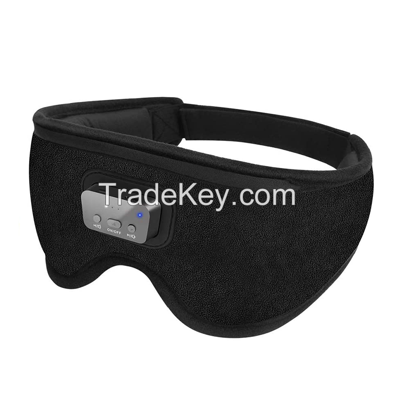 Sleep Eye Mask and Sleep Headphones with Built-in White Noise Sound for Sleeping