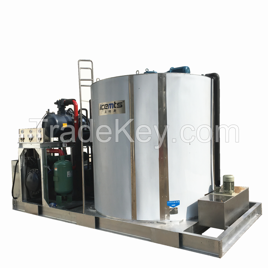 1ton to 30ton Stainless Steel Portable Automatic Flake Ice Machine for Supermarket