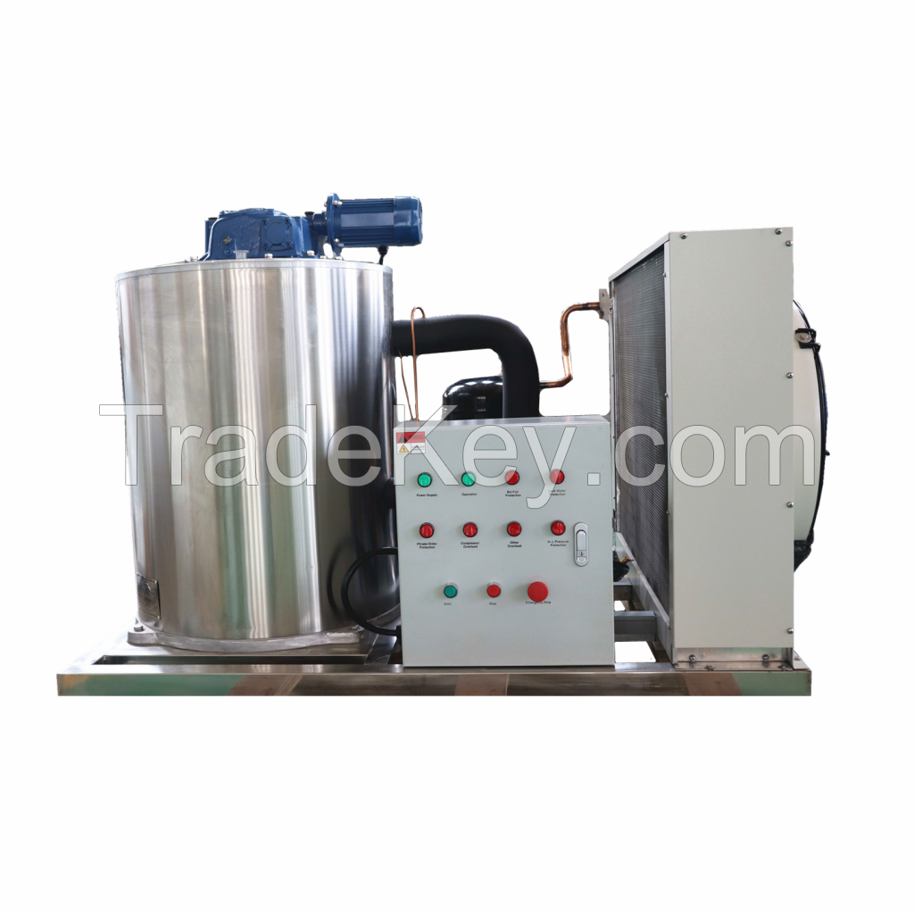 1ton to 30ton Stainless Steel Portable Automatic Flake Ice Machine for Supermarket