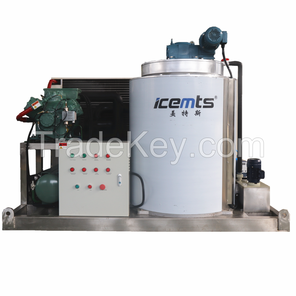 1ton to 30ton Stainless Steel Portable Automatic Flake Ice Machine for Supermarket