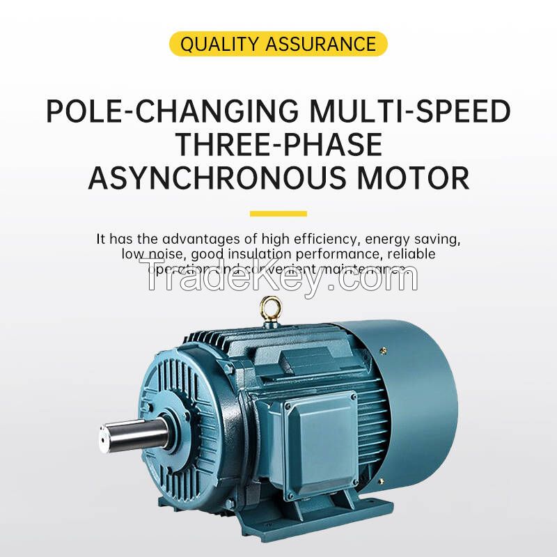 YDT series pole-changing multi-speed three-phase asynchronous motors have the advantages of high efficiency, energy saving and low noise(please contact customer service for detailed price).