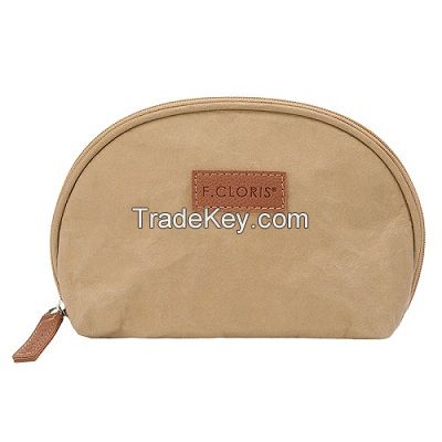 Washable Kraft Paper cosmetic bag