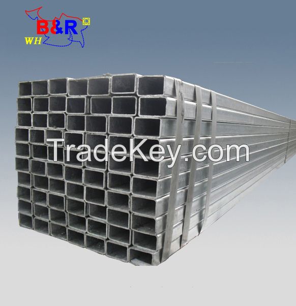 Hot dip galvanized square steel tube rectangular steel pipes steel hollow section