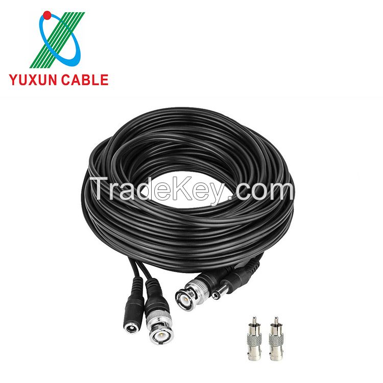 5M 10M 20M 30M 50M RG59 BNC DC Patch Cables 4K CCTV Camera Cable