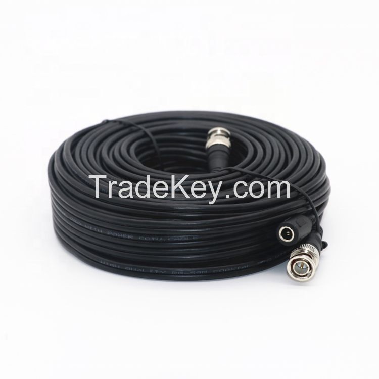 5M 10M 20M 30M 50M RG59 BNC DC Patch Cables 4K CCTV Camera Cable