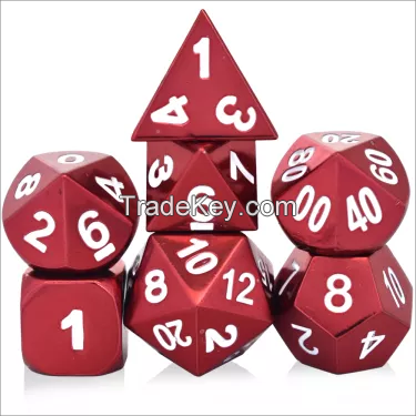 Amazon Hot Selling Metal Dice Painted Metal Dice