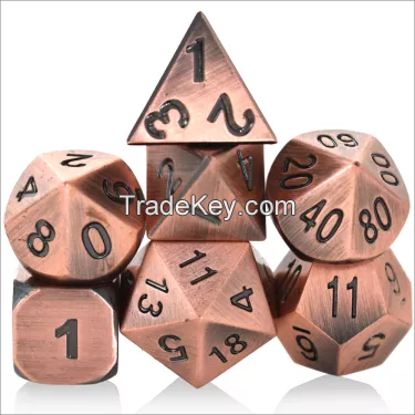 Amazon Hot Selling Metal Dice Painted Metal Dice