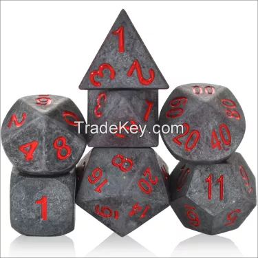 Amazon Hot Selling Metal Dice Painted Metal Dice