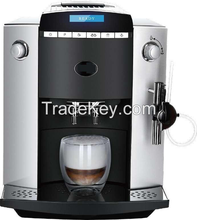 Automatic coffee machine with grinder