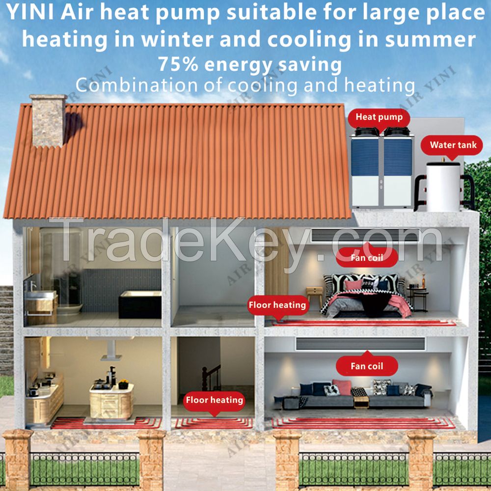 EVI Air to Water Heat Pumps Air Source Heat Pump for Heating and Cooling heat pump OEM 65KW