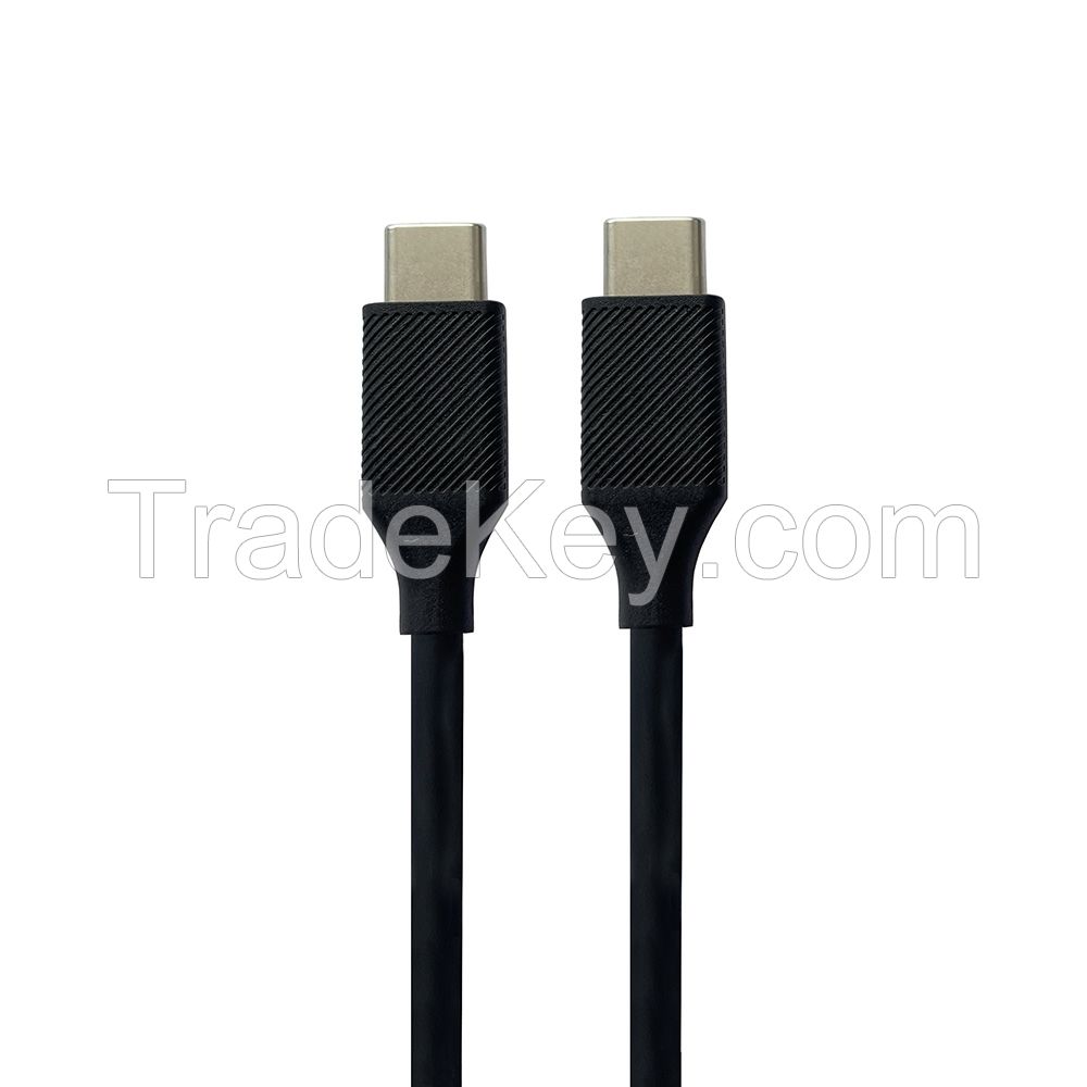 Liquid silicone USB-C to USB-C cable, PD100W fast charging USB type C cable