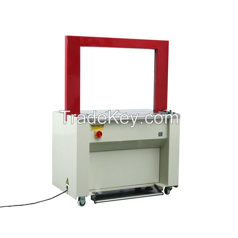 Bropack Airport Boxes Taping Packing Pallet Pp Band Coil Semi Auto Strapping Machines