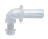 Transparent Hearing Aid Plastic Tubing Replacement Connector EIbow