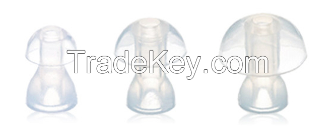 Silicone Soft Mushroom Closed BTE Hearing Aid Close Ear Tips Domes Eartips for Body Aids and BTE