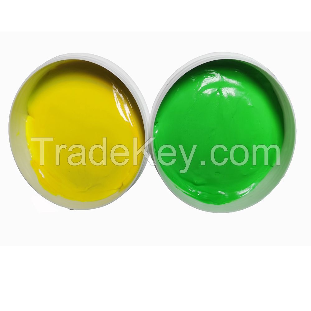 Green and yellow Hearing Aid  Ear Impression Earmold Material Silicone For Customized Hearing Aid
