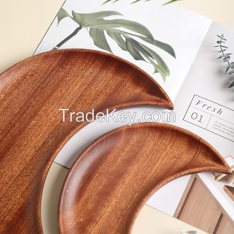 Solid wood ebony fruit plate, innovative style, model size can be customized, support mass order/contact customer service before placing an order