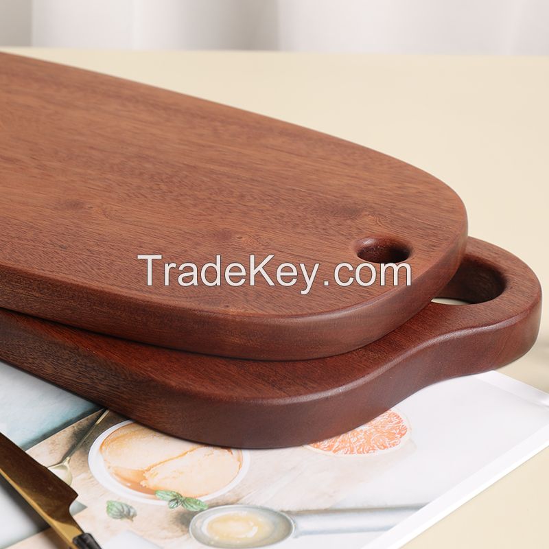 Ebony sandalwood solid wood cutting board, big hole and long, shape and size can be customized/support batch ordering/ contact customer service before placing an order