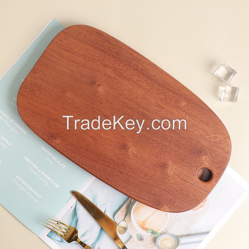 Ebony sandalwood solid wood cutting board, big hole and long, shape and size can be customized/support batch ordering/ contact customer service before placing an order