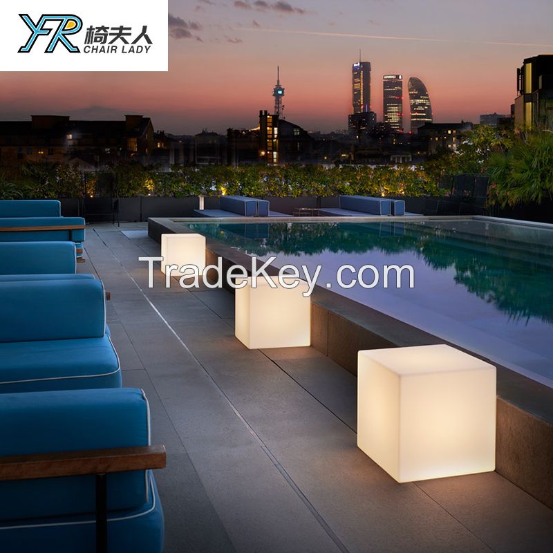 16 Color LED Cube, Christmas Gift LED Cube Chair LED Cube Bar Seat